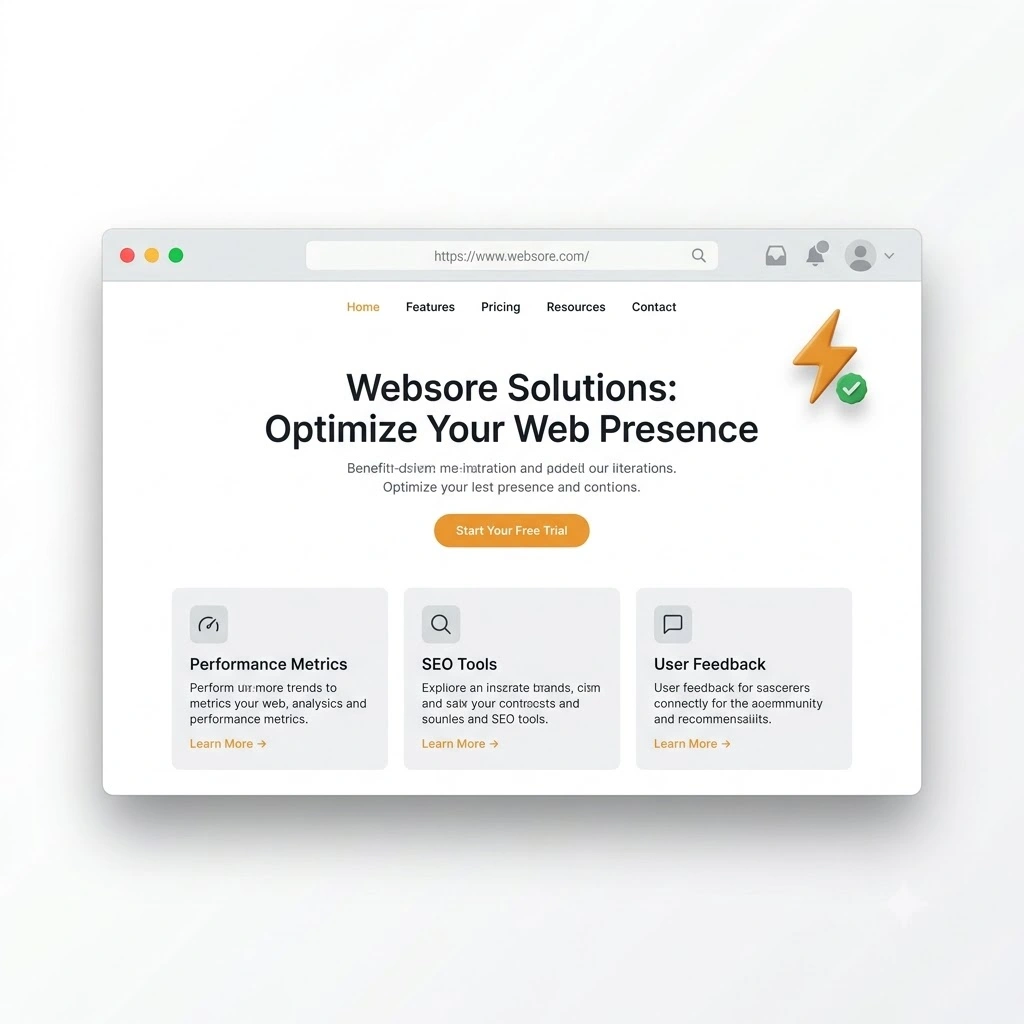 Website loading instantly on a phone screen